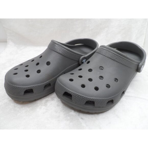Crocs Classic Clog Unisex Slip On Ultra Light Water Friendly Sandals Grey Sz 9 - Picture 1 of 6